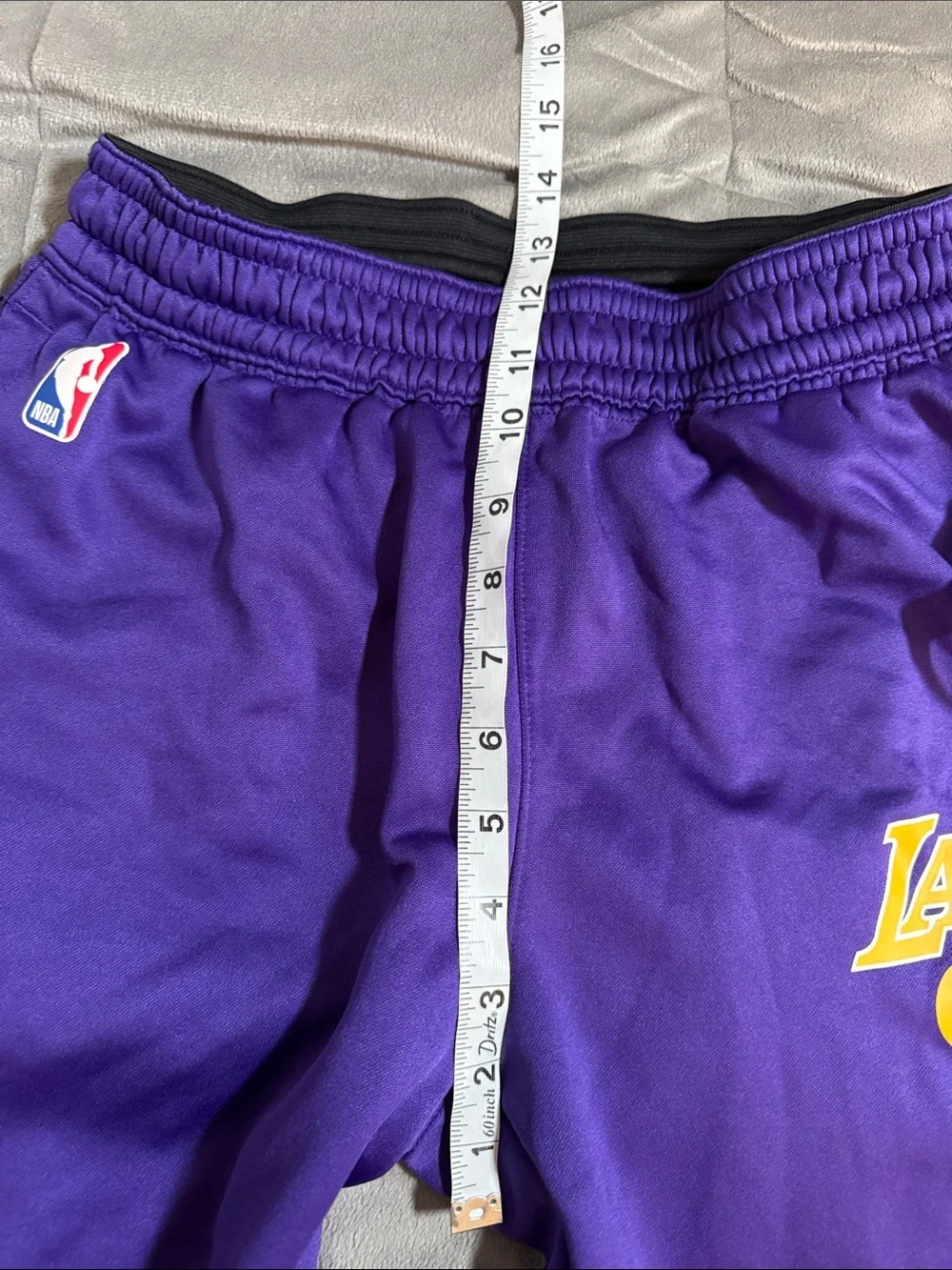 Nike youth Purple Lakers Logo Kids Sweatpants unisex Sz L 14/16